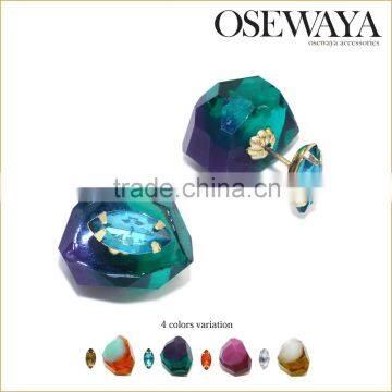 trendy jewelry latest trend druzy earrings OSEWAYA