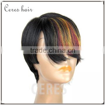 henan ceres wholesale real indian human hair lace front wig with baby hair