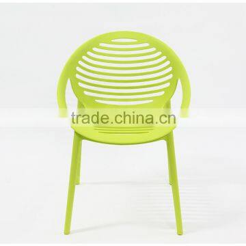 Plastic Low Back Garden Party Patio Outdoor Moon Chair Stackable Chair