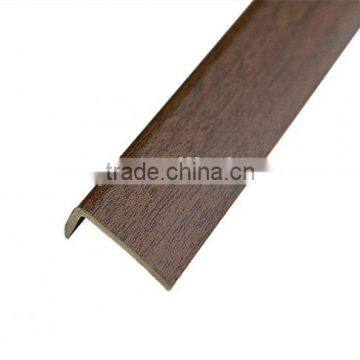 PVC floor edge trims//PVC L shape trim//laminate L shape profile//PVC L shape trim covered with PVC wrapping