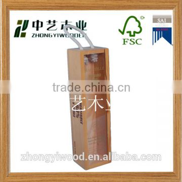 Trade assurance Hot sale natural color environmental protection wooden wine box