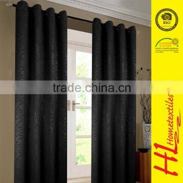 HLHT BSCI certification floral shade cheap window curtains