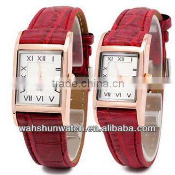 Promotion price custom roman numerals marks leather pair watches