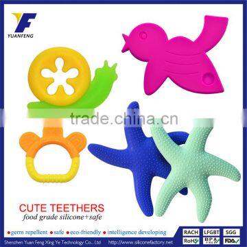 Animal Shape Kids Chewable Teether Toys Food Grade Silicone Baby Teething Toy                        
                                                Quality Choice