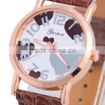 wholesale 2016 latest fashion knitting geneva vogue fancy lady watch