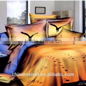 3d animal design duvet cover set type 4 pcs bedding set made in guanghzou