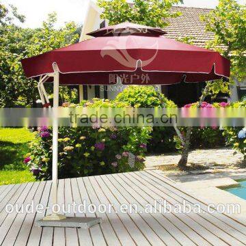 side post outdoor sun umbrella beach parasol made in China