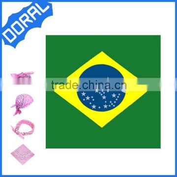 2015 custom printed Brazil flag bandana