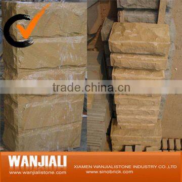 Natural split sandstone for wall cladding