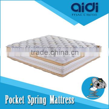 Deluxe Soft Memory Foam Double Pillow Top Royal Pocket Spring Mattress AC-1204