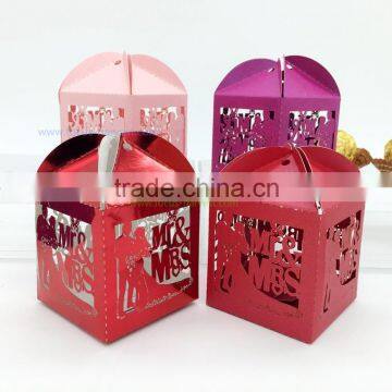 C231 2015 New Birthday Souvenirs Wedding Favor Laser Cut Bridegroom and Bride Party Candy Box Gift photo-5