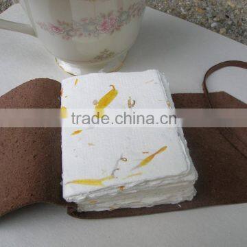 marigold flower petal handmade paper in 150 gsm suitable for making writing journals