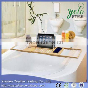 Hot new retail products wooden bamboo bath caddy new inventions in china