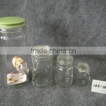 Glass Jar With Glass Lid photo-2