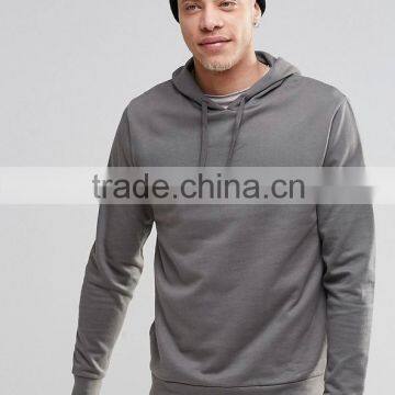 Custom fashion mens hoodie plain high quality muscle fit hoodie