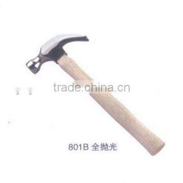 American type wooden handle mirror polish CLAW HAMMER 801B