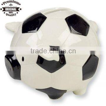 Soccer Sport Ceramic Piggy Bank