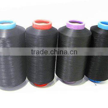 dope-dyed polyester dty yarn, dye polyester yarn, solution dyed yarn