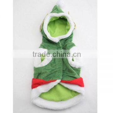 Wholesale Green Warm Pet Dog Hoodie Coat Clothes