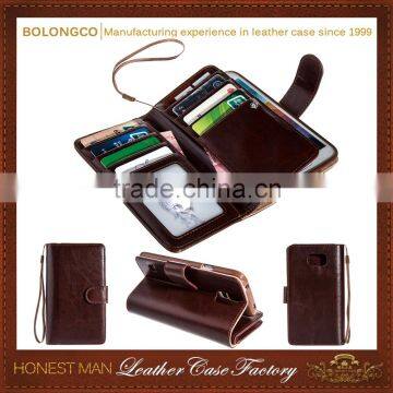 Best Quality wallet cover case for samsung galaxy for samsung note 5 wholesale