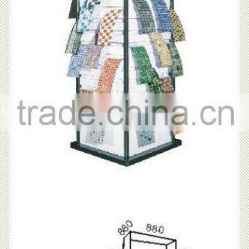 Mosaic tile display display rack