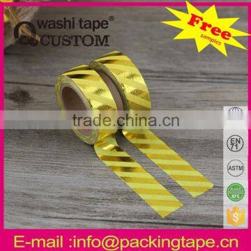 Assorted designs custom printed foil masking tape wholesale for decoration