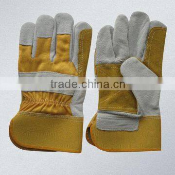 10.5" Premium Reinforced Palm Cow Split Leather Working Glove photo-2