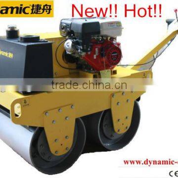 Gasoline HondaGX-160 Double Drum Road Roller DDR60 with hydraulic pump for construction machine