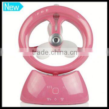 Safety Blade Mini Pocket Fan With Water Spray