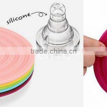 Whosale Round Tea Cup Sets Silicone Coaster photo-3