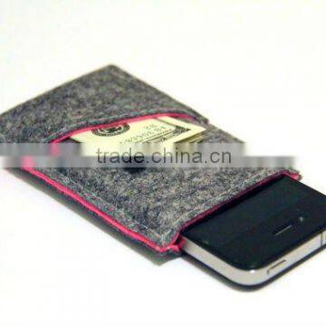 Designer felt pouch for apple iphone4/4s/5