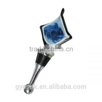 Rhombus Murano Glass Colorful Lamp-working Wine Bottle Stopper for Gifts