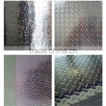 five bars/three bars/diamond price of aluminum tread plate sheet factory