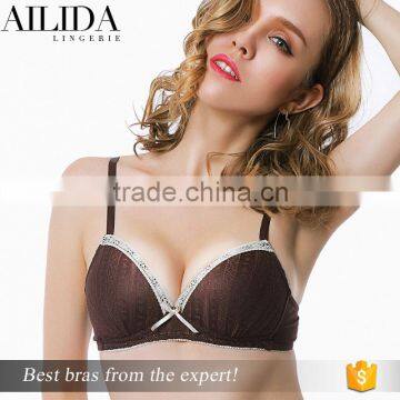 TOP Grade Plain Lace Ladies Underwear Sexy Bra Factory in China