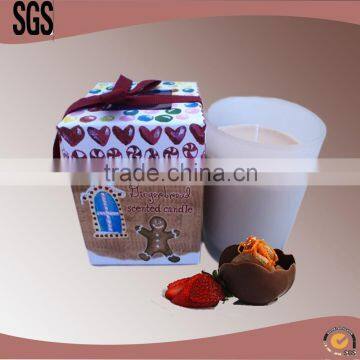 Unique scened birthday candles in glass jar with gift box