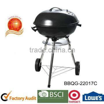 picnic trolley charcoal BBQ grill/apple barbecue grills with wheels