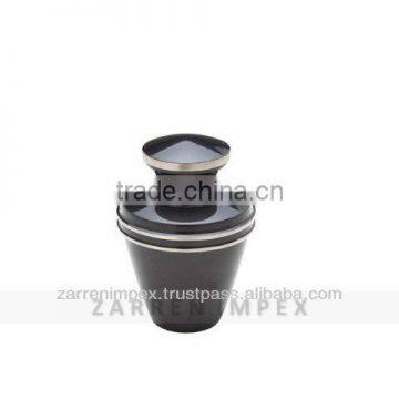 Band Black 3" Brass Keepsake Urn