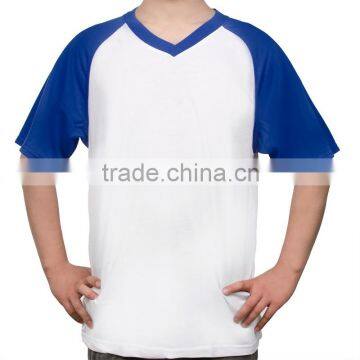 V-neck sublimation t-shirt wholesale for female