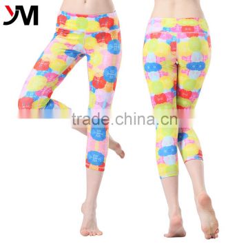 2016 popular unique yoga pants with free design for women tight yoga pants