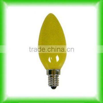 C35 color incadescnet light bulb