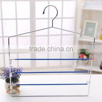 China supplier top quality four layer anti slip pants hanger