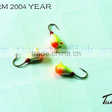 Painted Ball Ice Jig With an Eyelet Fishing Tackle for Ice Fishing photo-3