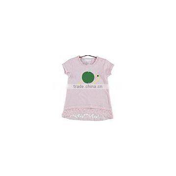 sweet soft t-shirts baby girls pink lovely cotton tops