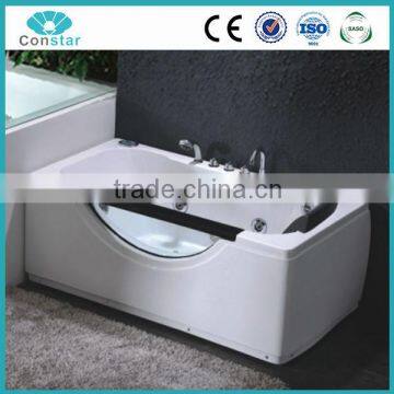 Rectangle Hydromassage Bathtub with Transparent Glass 1600*850*600mm