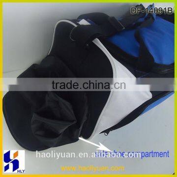 Fashion Design Polyester Duffle Bag With Shoe Compartment