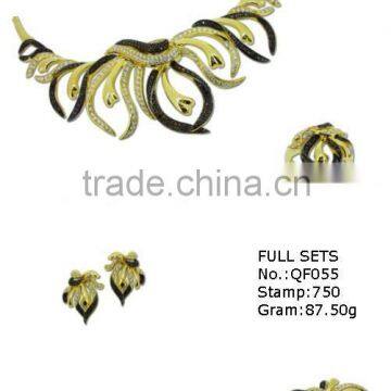 18k Gold Jewelry,gold design for women QF055