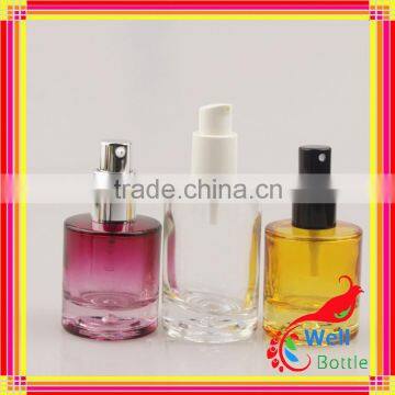 Dark Violet Glass Cosmetic Bottle and Jar Lotion Bottle Cosmetic Bottle J5-047R