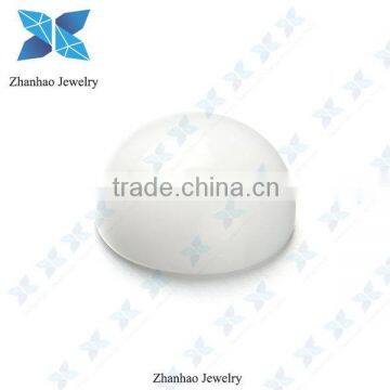 Cabochon stone/ round brilliant cut glass stone/ glass cut stones