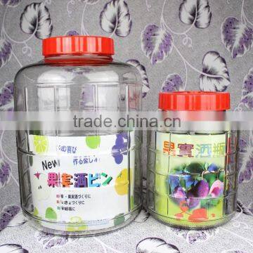 Glass Jar with Tap and Metal Stand/Large Clear Glass Jar with Tap