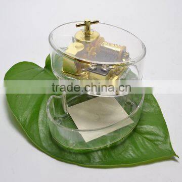 Acrylic Transparent Music Box/ Students Gold-plated Birthday Gift